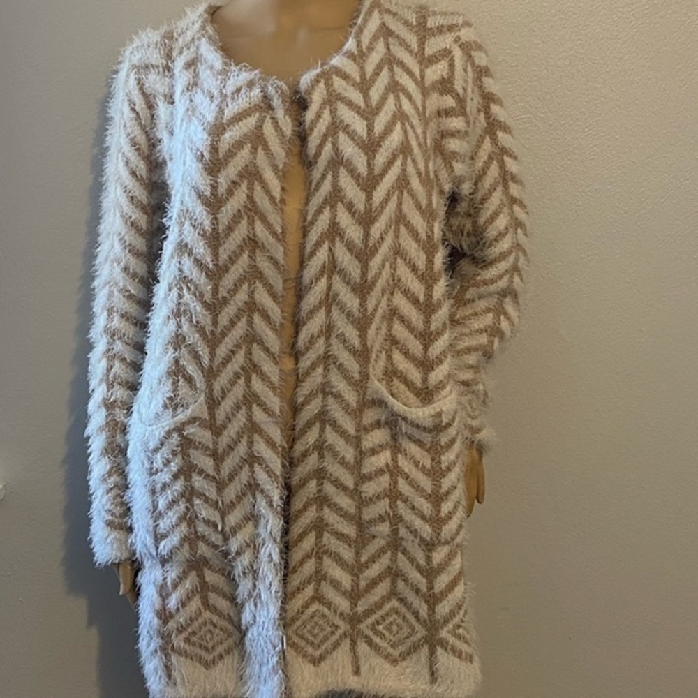 Janice appeal vintage geometric open cardigan one size